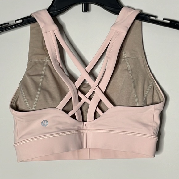 LULULEMON Women’s Free To Be Longline Pink Bra Size 4 - Picture 2 of 4
